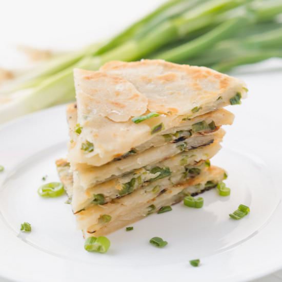 Easy Scallion Pancakes - Recipe photo by TheDeliciousSpoon