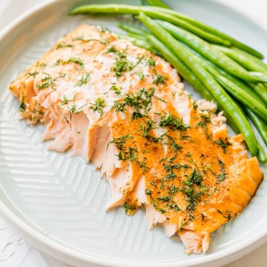 Flaky Oven Baked Salmon Recipe - Recipe photo by TheDeliciousSpoon
