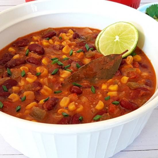Vegetarian Bean Chili - Recipe photo by ProfusionCurry