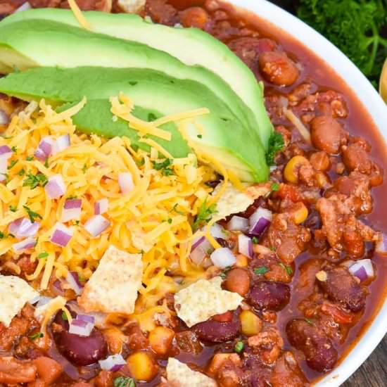 Instant Pot Turkey Chili - Recipe photo by Gonna Want Seconds
