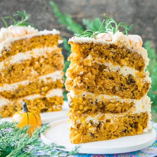 Carrot Pumpkin Cake - Recipe photo by niftyrecipe