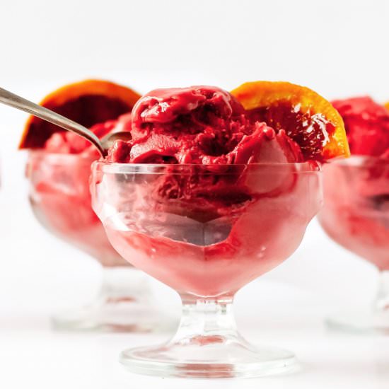 Blood orange sorbet - Recipe photo by katethebaker