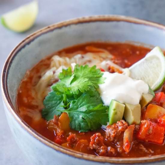 No bean keto chili - Recipe photo by HereToCook