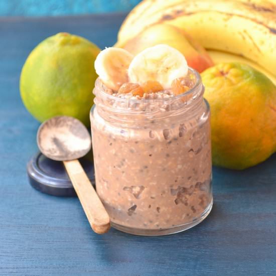 Overnight Chocolate Oats - Recipe photo by rakshaskitchen