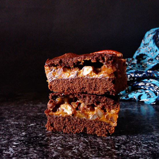Pecan Dulce de Leche Brownies - Recipe photo by 2pots2cook