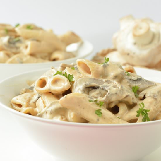 Vegan Creamy Mushroom Pasta - Recipe photo by sweetashoneynz