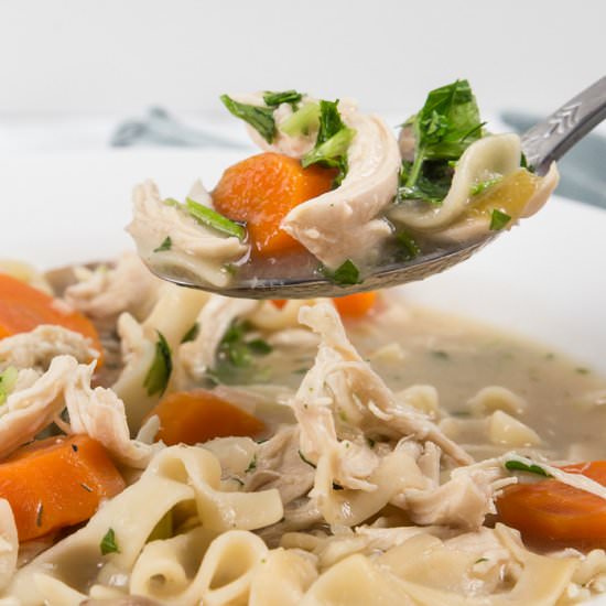 Instant Pot Chicken Noodle Soup - Recipe photo by Pressure Cook Recipes