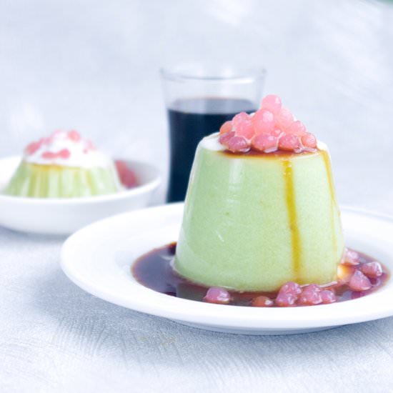 Avocado and Coconut Panna Cotta - Recipe photo by Atikaps