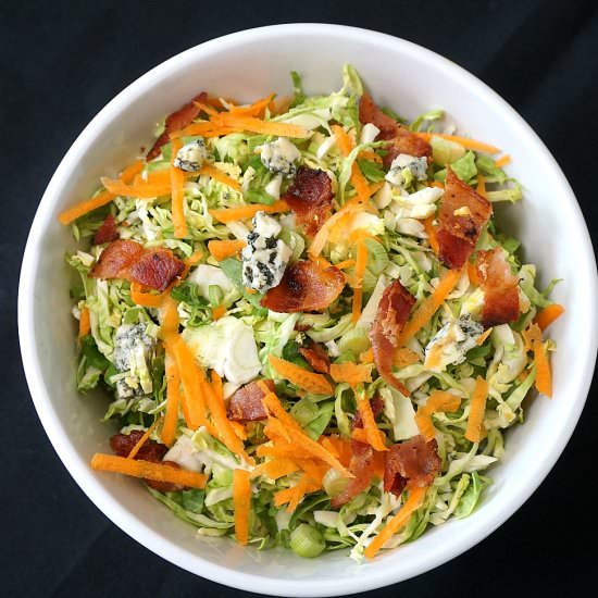 Brussel Sprout Slaw with Blue Cheese - Recipe photo by Venturists