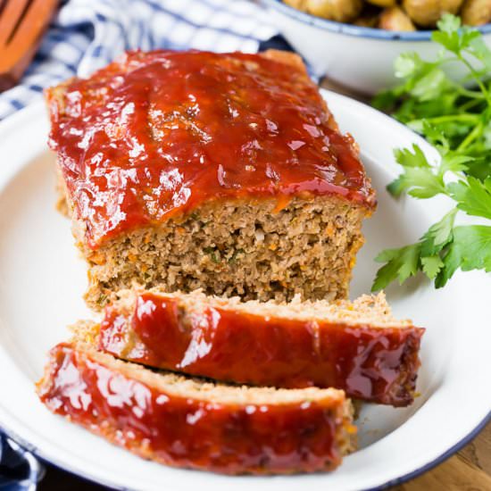 Classic Meatloaf - Recipe photo by rachelcooksblog