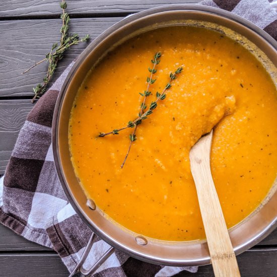 Roasted Butternut Squash Soup - Recipe photo by dwardcooks