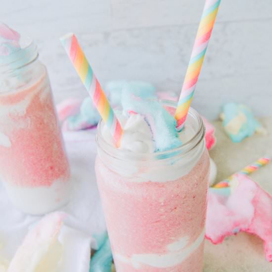 Vegan Cotton Candy Shake - Recipe photo by Healthy Delish