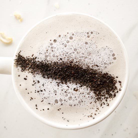 Vegan Earl Grey+Cherry Cashew Milk - Recipe photo by Healthy Delish