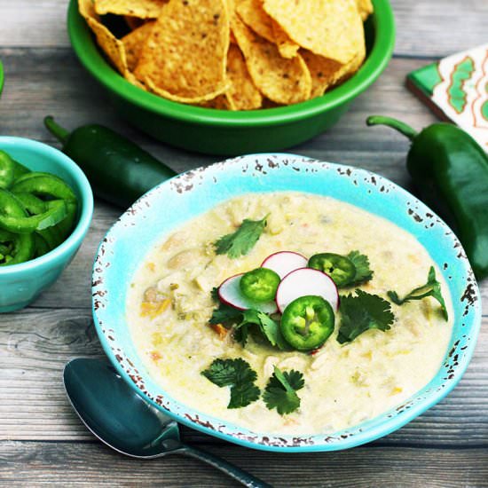 Creamy White Chicken Chili - Recipe photo by cheap-recipe-blog