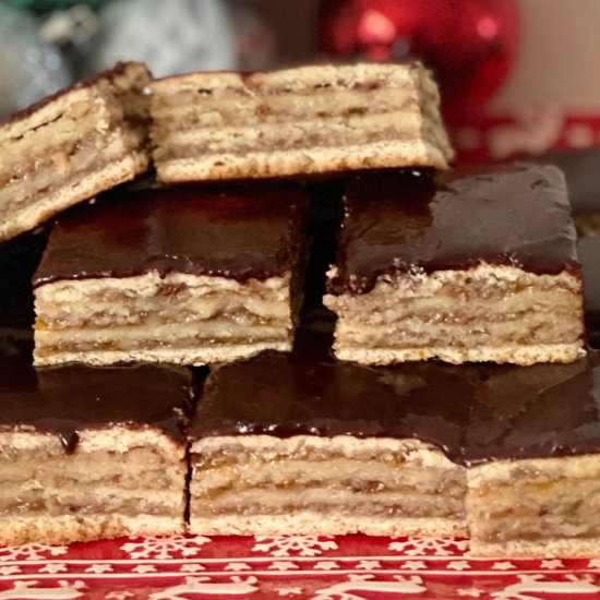 Hungarian Gerbeaud - Recipe photo by ThreeTeasKitchen