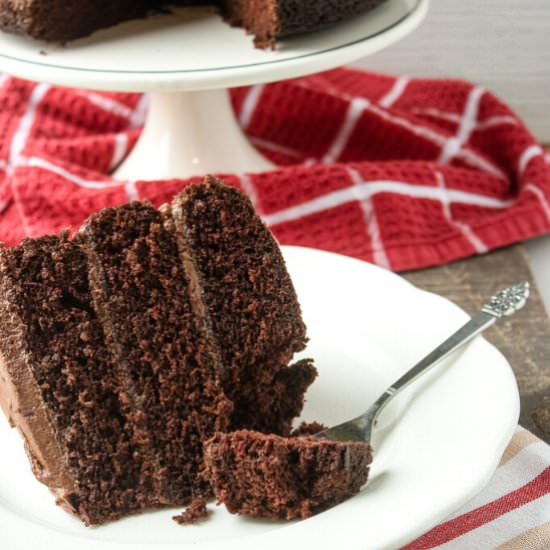 Triple Layer Chocolate Cake - Recipe photo by angelatempest