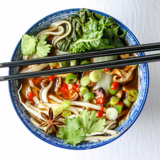 Vegan Pho - Recipe photo by the food blog