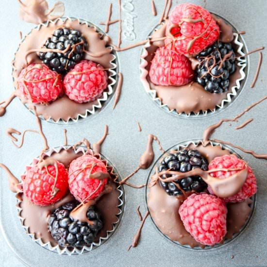 Chocolate Berry Cups - Recipe photo by the food blog