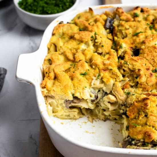 Vegan Tetrazzini - Recipe photo by PlantPowerCouple
