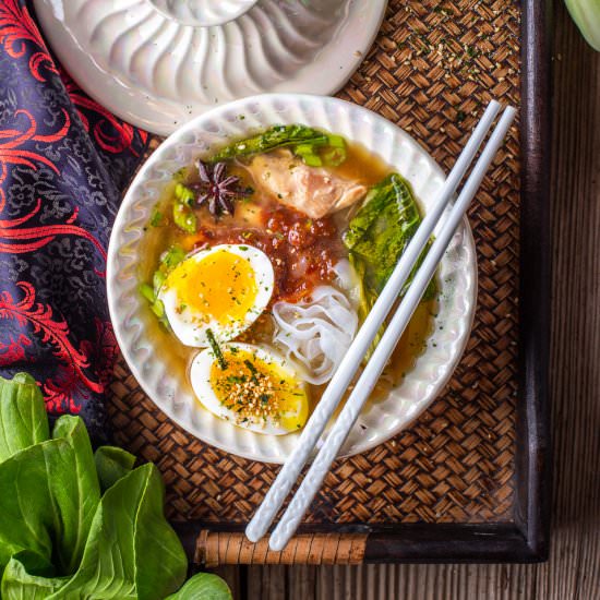 Miso Chicken and Mushroom Soup - Recipe photo by primalwellnesscoach