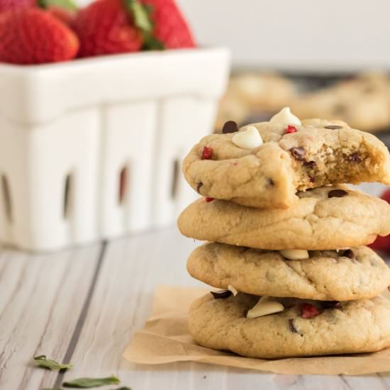 Strawberry Cheesecake Cookies - Recipe photo by confessionsofparenting