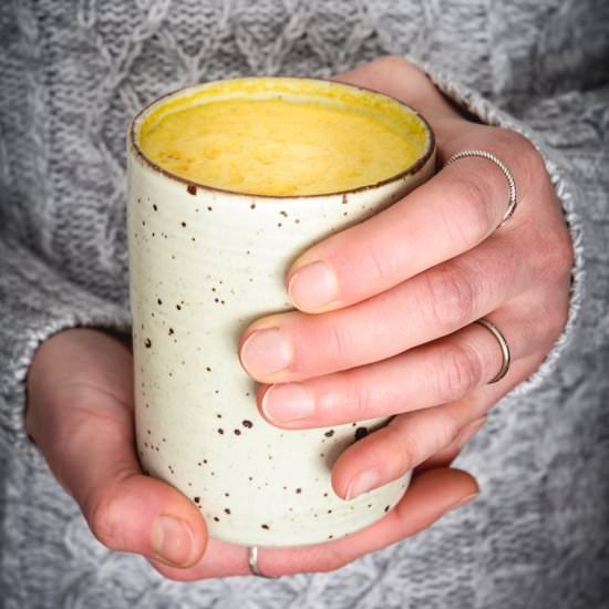 Anti-Inflammatory CBD Infused Latte - Recipe photo by calm eats