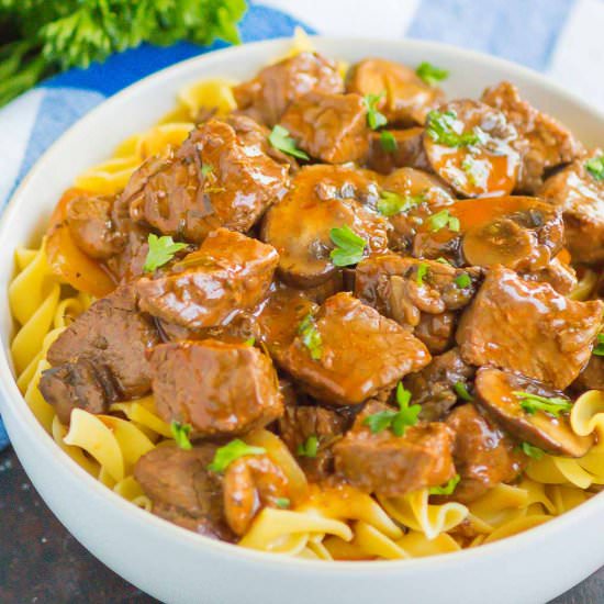 Beef Tips and Gravy - Recipe photo by pumpkinnspice