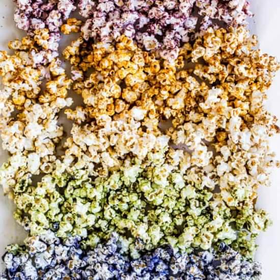Superfood Rainbow Popcorn - Recipe photo by Healthy Little Vittles