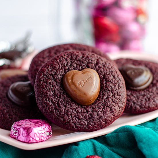 red velvet blossom cookies - Recipe photo by freshaprilflours