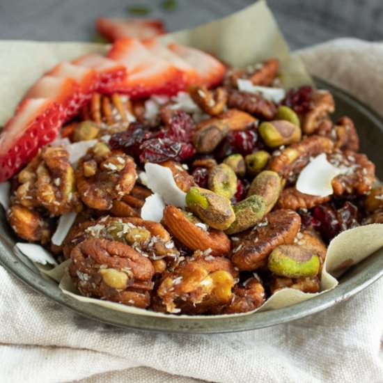 sweet & spicy trail mix - Recipe photo by forkfreedom