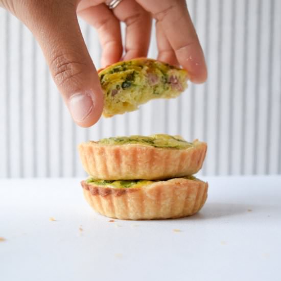 Easy Mini Ham & Cheese Quiches - Recipe photo by wellnessforwomanhood