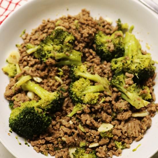 Keto Ground Beef and Broccoli - Recipe photo by lowcarbalpha