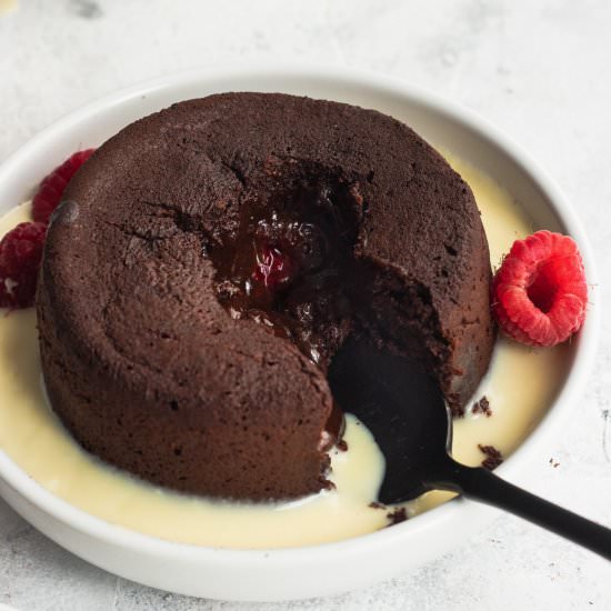 Raspberry Lava Cakes - Recipe photo by GoodThingsBakingCo