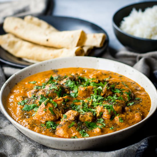 Butter Chicken Recipe - Recipe photo by SimmertoSlimmer