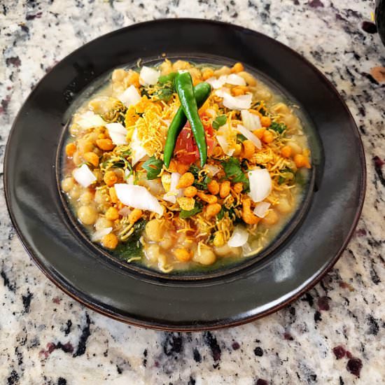 Matar Chat Indian Street Food - Recipe photo by ProfusionCurry