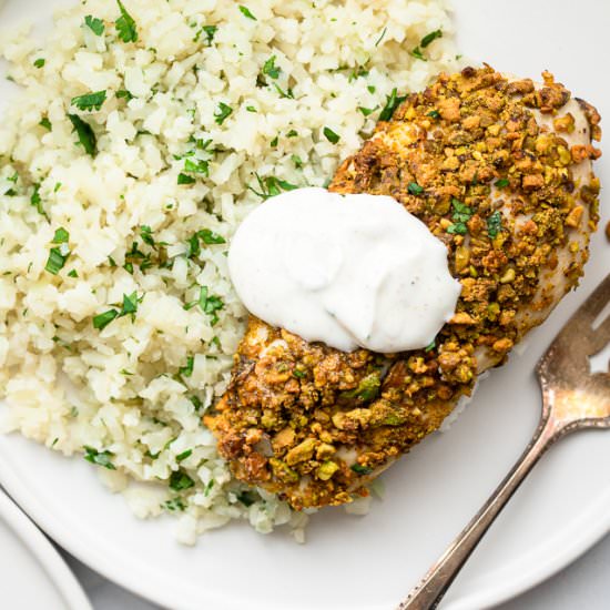 Pistachio Crusted Chicken - Recipe photo by foodfaithfitness