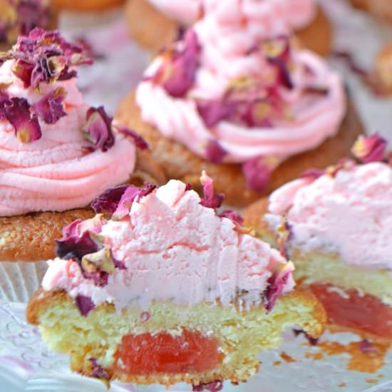 Rose Turkish Delight Cupcakes - Recipe photo by Mummys FastandEasy
