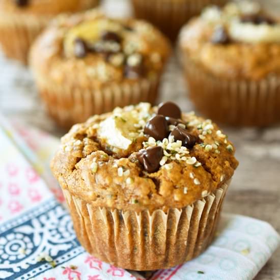 Heavenly Hemp Banana Muffins - Recipe photo by Woman in Real Life