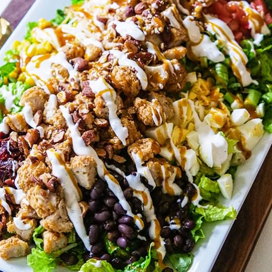 Crispy Chicken Barbecue Salad - Recipe photo by Candy Jar Chronicles