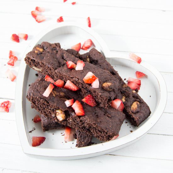 Strawberry brownie - Recipe photo by lipodve