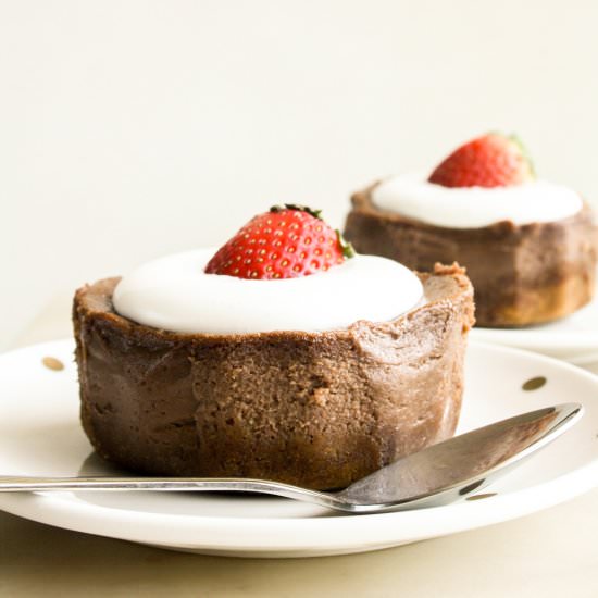Nutella Cheesecake For Two - Recipe photo by The Desserted Girl