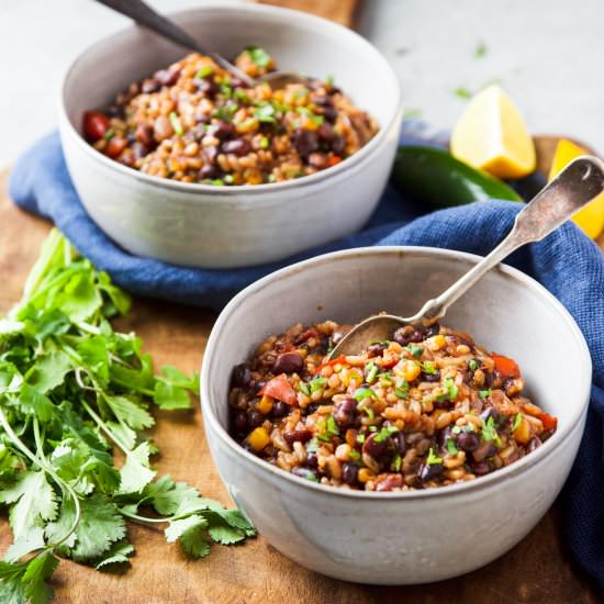 Instant Pot Mexican Rice and Beans - Recipe photo by Garden in the kitchen