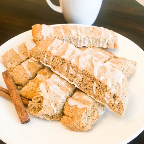 Glazed Cinnamon Biscotti - Recipe photo by Icing on the Bake