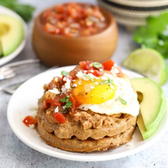 Huevos Rancheros Waffles - Recipe photo by SimplyMadeRecipes
