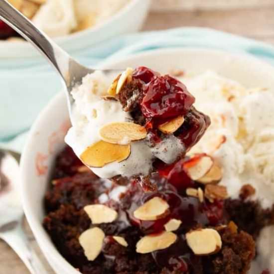 Cherry Chocolate Crockpot Brownes - Recipe photo by Mindees Cooking Obsession