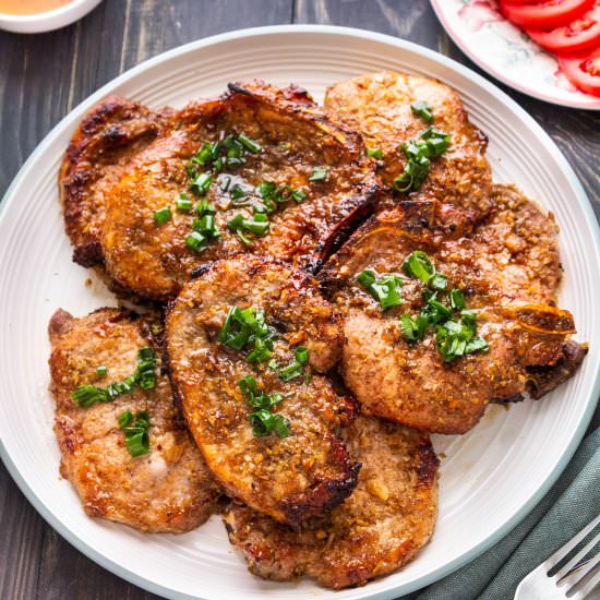Vietnamese Grilled Pork Chops - Recipe photo by WokandKin
