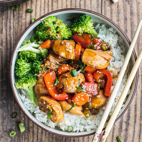 Whole30 Chicken Teriyaki Stir Fry - Recipe photo by Shuangys Kitchensink