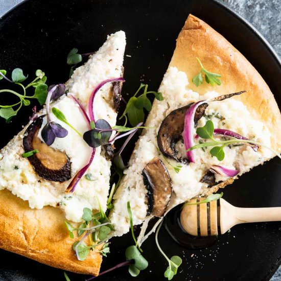 Mushroom Ricotta Pizza - Recipe photo by foodiegirlchicago