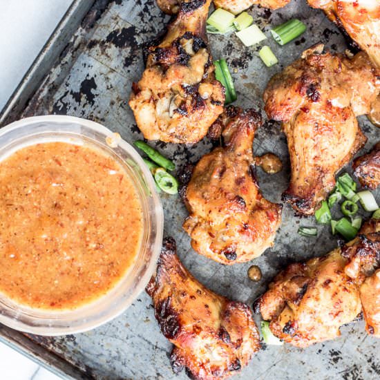 Sweet chili mustard chicken wings - Recipe photo by The Hungary Buddha
