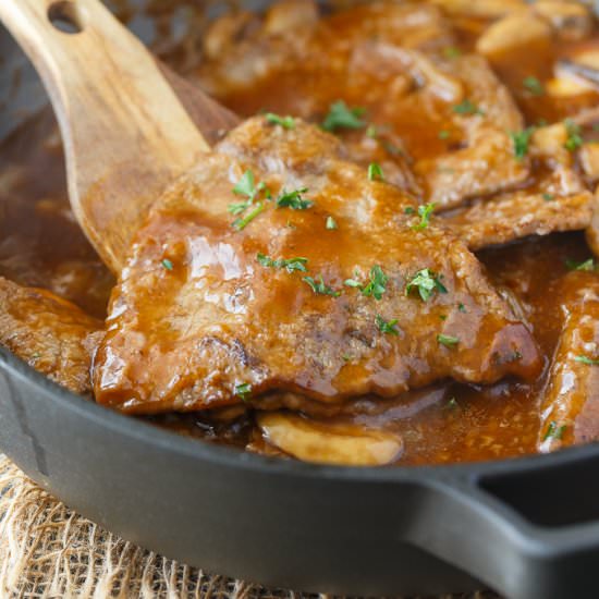 Mushroom Swiss Steak - Recipe photo by simplystacie